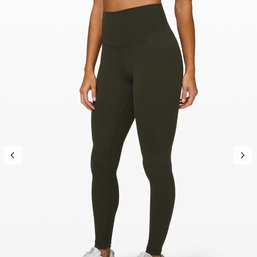 Lululemon Align Pant 28" Dark Olive Size 8